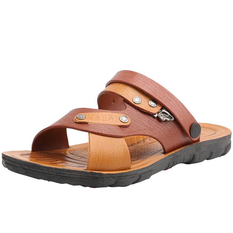 Leather Sandals Outdoor Beach Summer Anti-Slip Breathable Casual Comfort