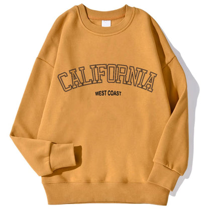 Korean Trend Women’s California Hoodie – Long Sleeve Pullover