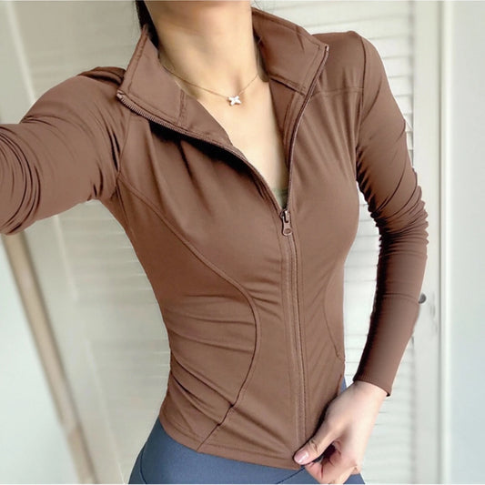 Women's Quick-Dry Sports Jacket – Yoga, Running, Fitness Top