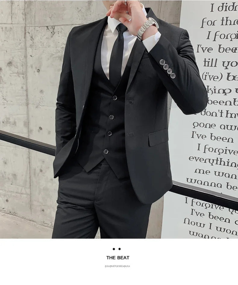 Gentleman Fashion Suit for Men – Slim Fit Business & Wedding Style