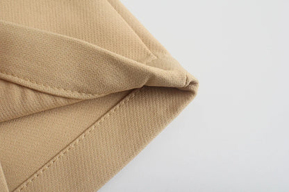 TRAFZA Women High Waist Slim Pants Office & Street Style 2024