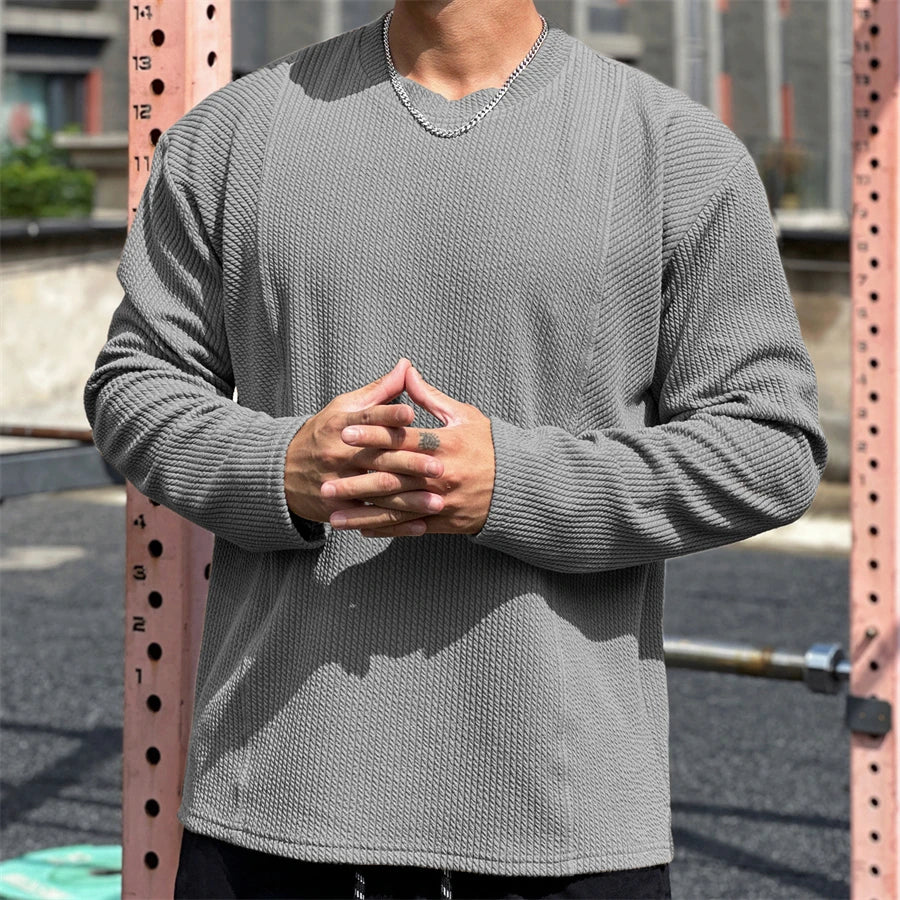 Men's long sleeve T-shirt casual sports fitness running