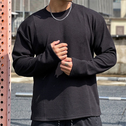 Men's long sleeve T-shirt casual sports fitness running