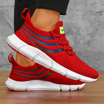 Lightweight breathable men sneakers running walking athletic shoes