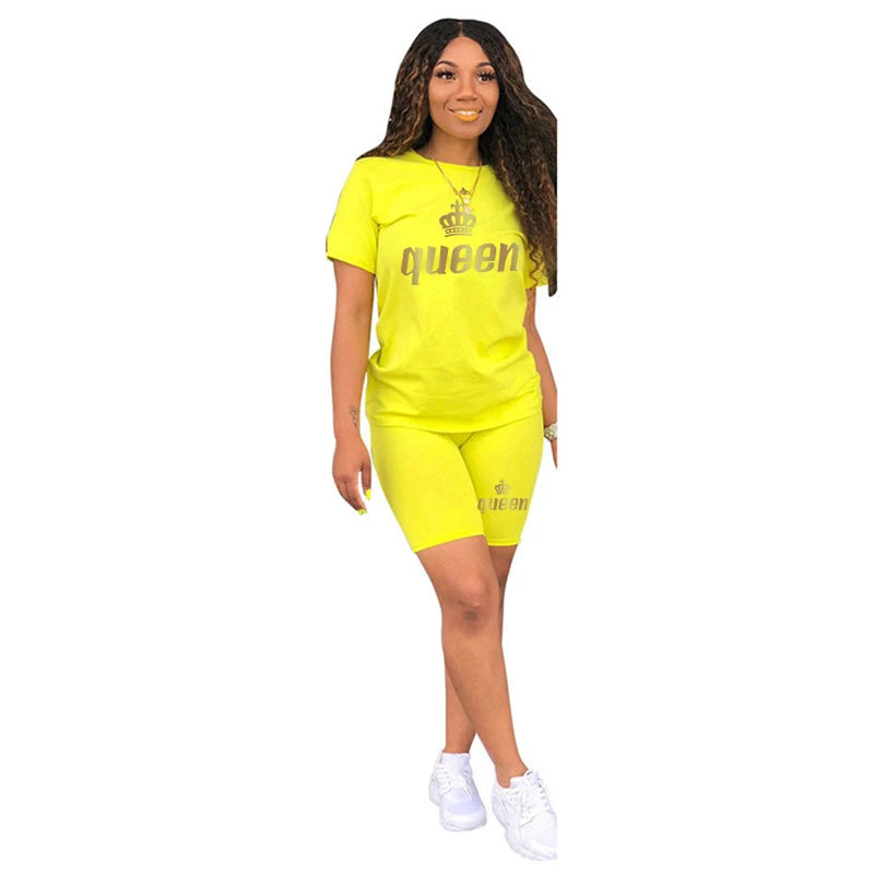 Queen 2024 Women's Summer 2-Piece Tracksuit
