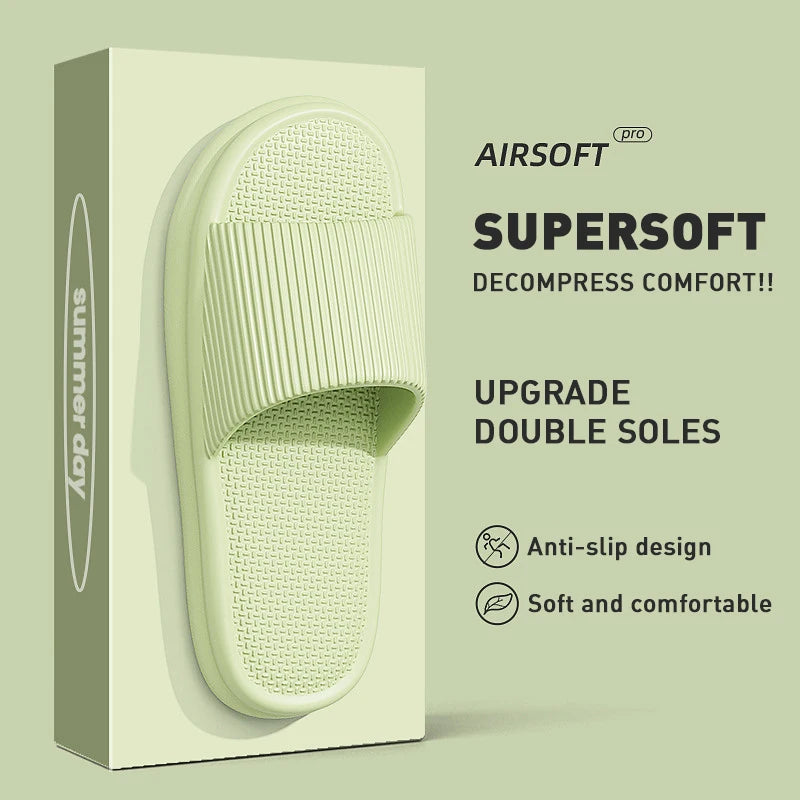 Unisex summer EVA slippers, non-slip, lightweight, comfy