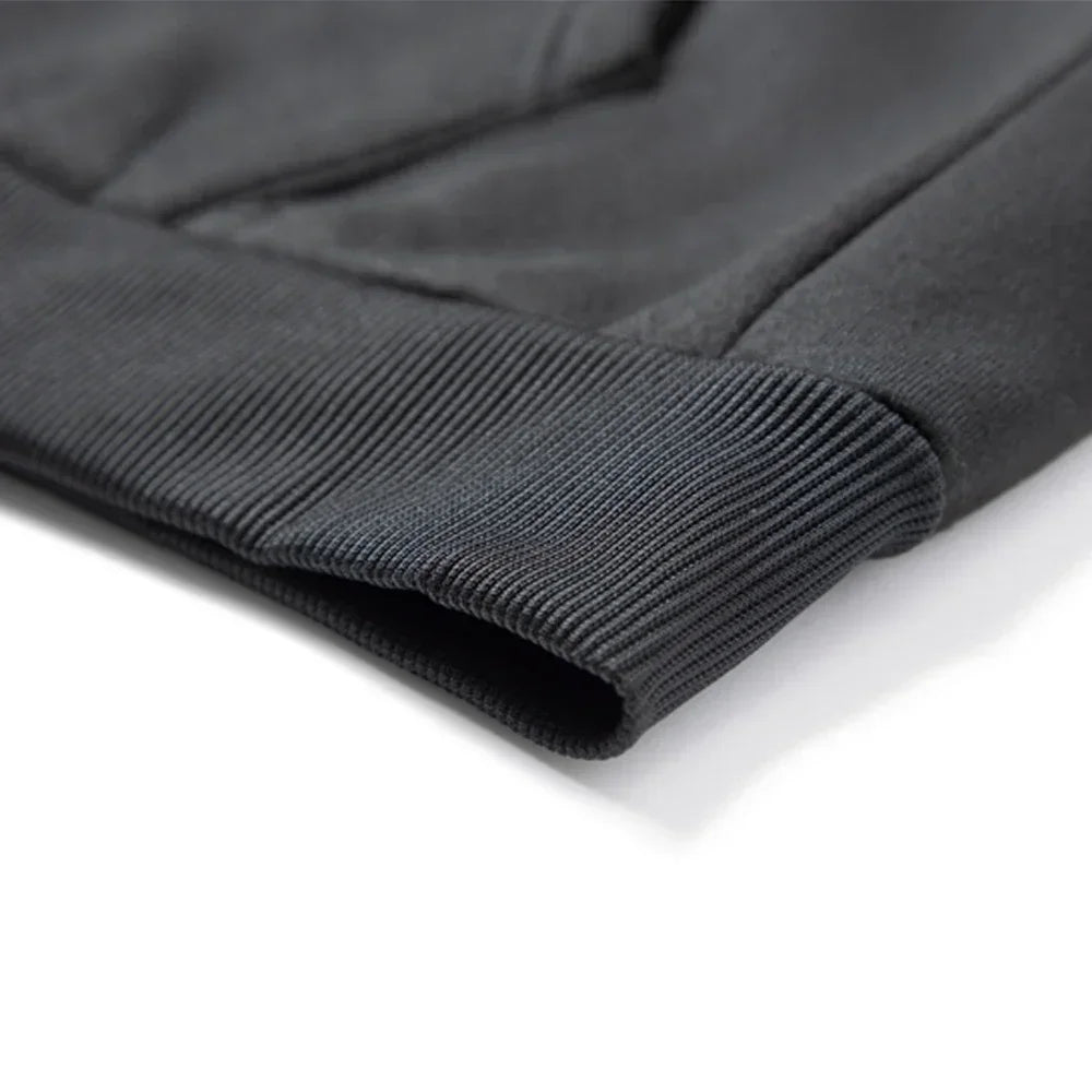 Men's Paris Letter Fleece Hoodie & Pants Set – Casual Sportswear