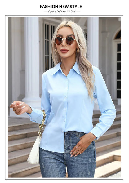 Women's Casual Long Sleeve Shirt Loose Fashion Top