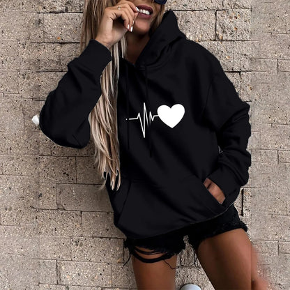 Casual Fun Print Women's Hoodie