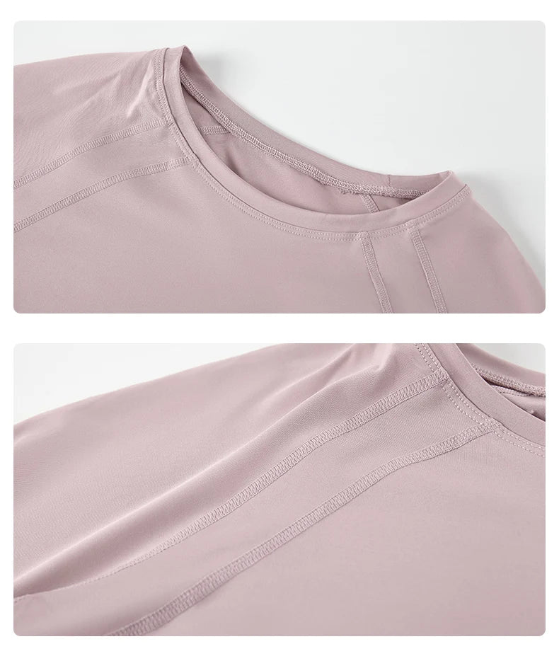 Women Yoga Shirt Quick-Dry Breathable Workout Activewear