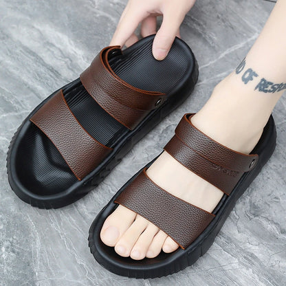 Men's casual summer sandals soft sole beach shoes