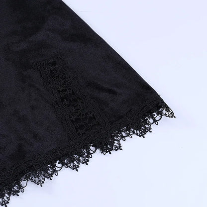 Sexy Black Goth Mini Dress