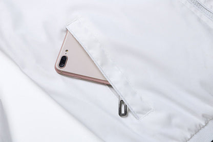 Men's Autumn Winter Waterproof Zipper Bomber Jacket