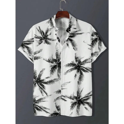 Luxury Hawaiian Shirt Men Vintage Slim Beach Fashion