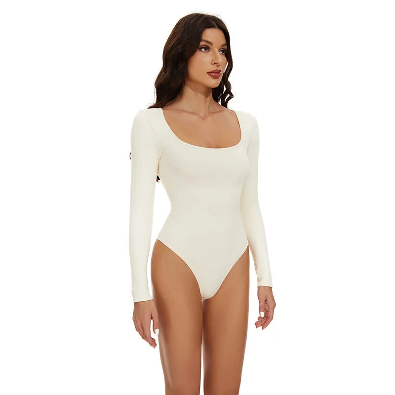 GUUDIA Seamless Long Sleeve Bodysuit – Tummy & Waist Shaper