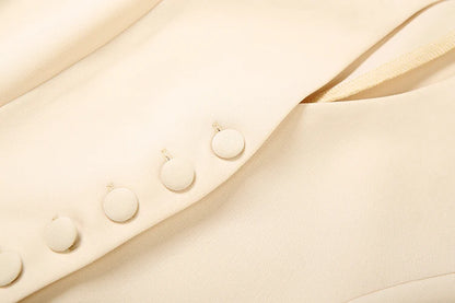 Weird Puss Women's 2-Piece Ruffled Jacket & Skirt