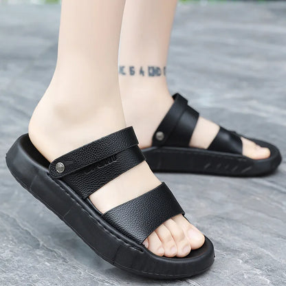 Men's casual summer sandals soft sole beach shoes