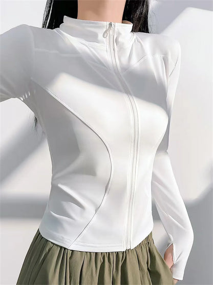 Women's Quick-Dry Sports Jacket – Yoga, Running, Fitness Top
