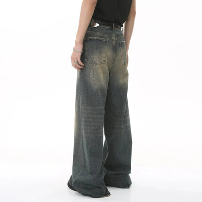 Men’s baggy wide leg vintage denim jeans