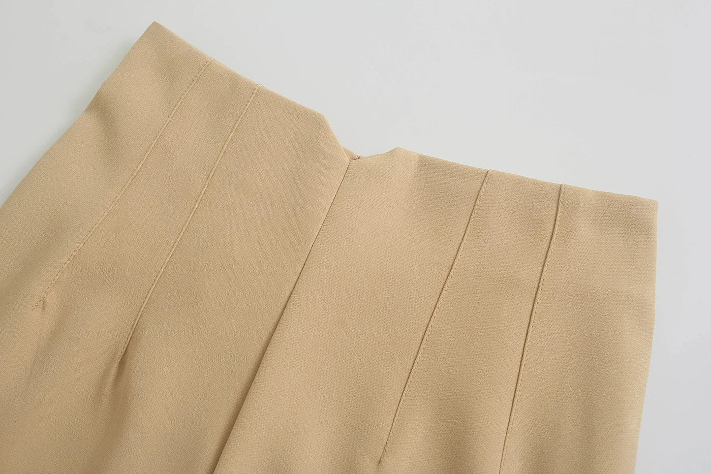 TRAFZA Women High Waist Slim Pants Office & Street Style 2024