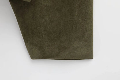 Women’s Vintage Suede Bomber Jacket