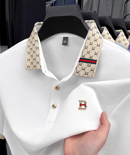 Luxury B letter polo shirt men summer fashion