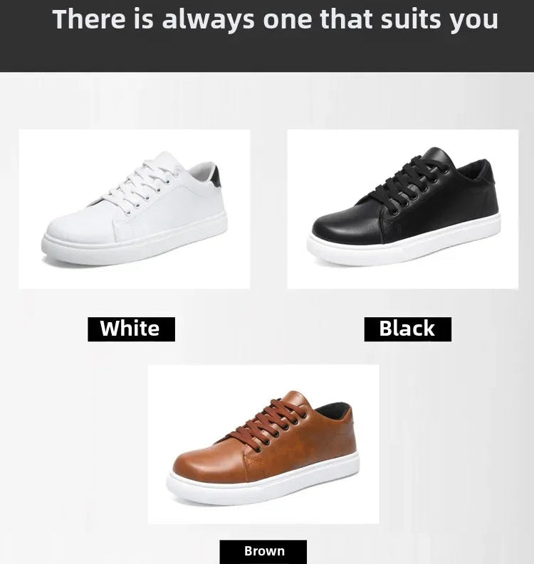 Classic British Leather Loafers Men Trendy Spring Shoes