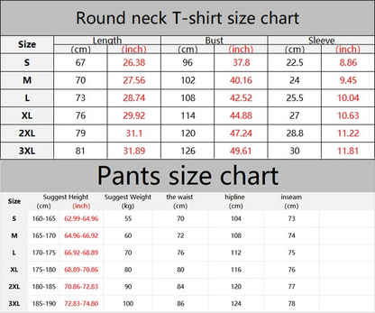 Men's 3D Print T-Shirt & Pants Set – Casual & Breathable