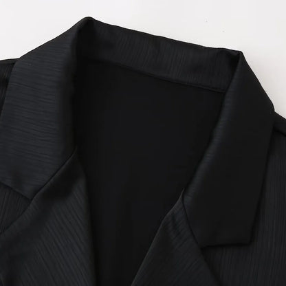 Women's EU/US Style Double-Breasted Suit Set