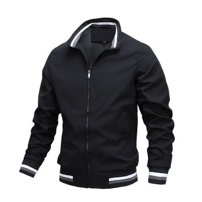 Men's Autumn Winter Waterproof Zipper Bomber Jacket