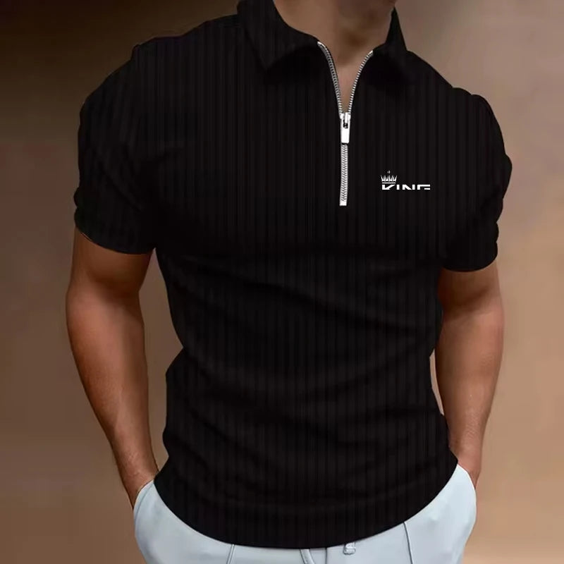 Men Polo Shirt Summer Short Sleeve Luxury Fashion
