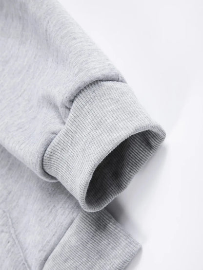 Men's Winter Zipper Jacket Fleece Hooded Coat