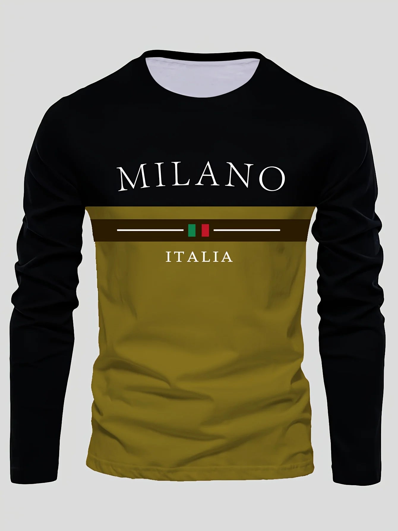 Men's summer casual print T-shirt breathable quick-dry