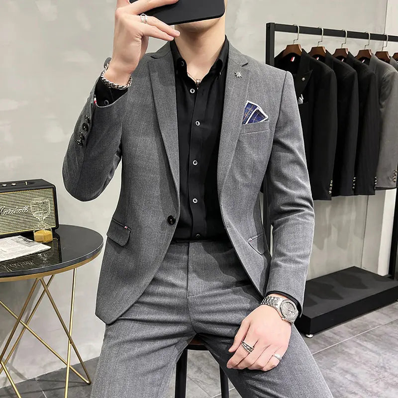 Men's Luxury Two-Piece Wedding & Business Suit