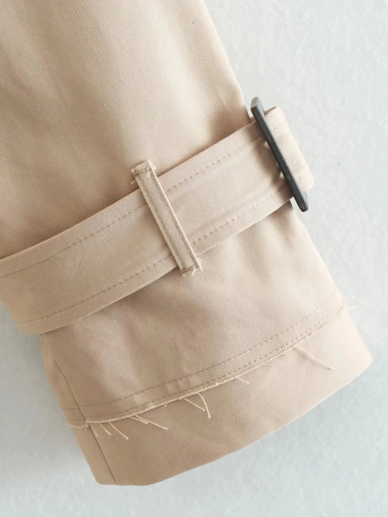 Women’s Cropped Trench Jacket – Vintage Streetwear 2024