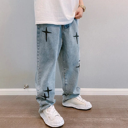 Men's Baggy Wide Leg Streetwear Jeans