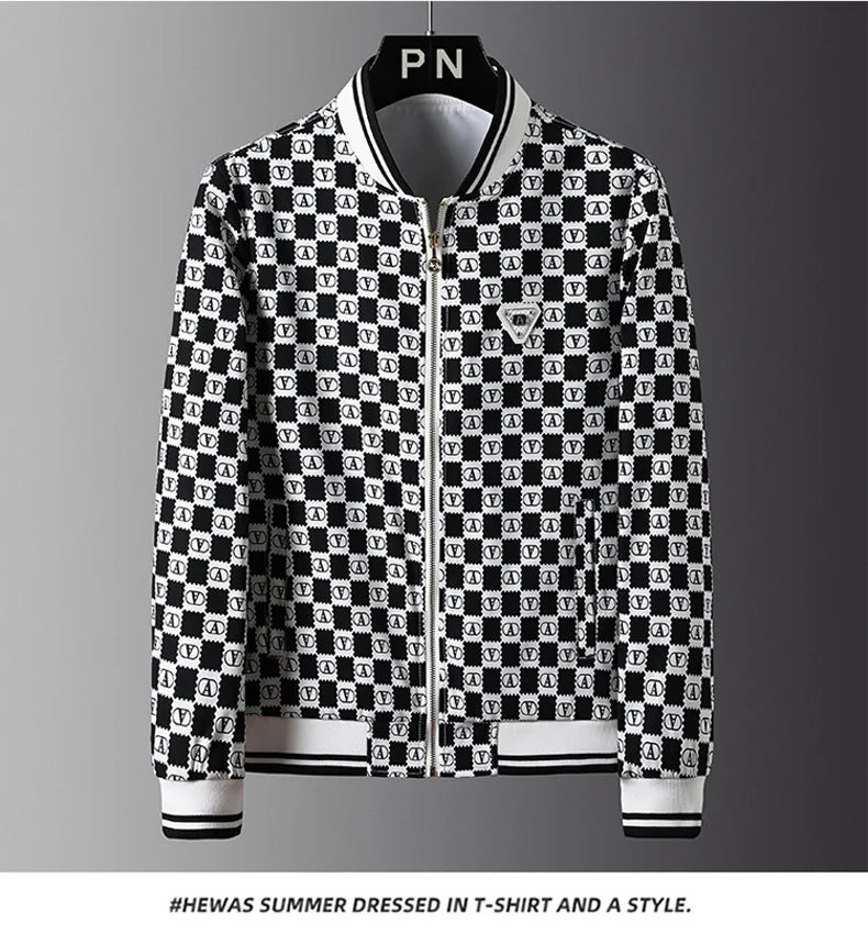 Men's Slim Casual Jacket, Lightweight, Windproof, Sizes up to 5XL