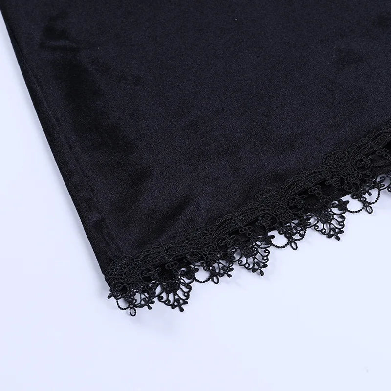 Sexy Black Goth Mini Dress