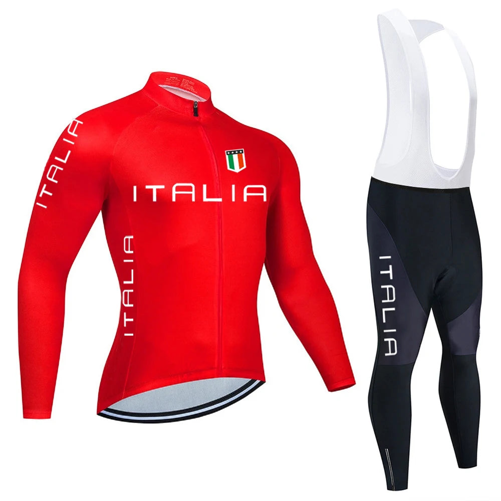 ITALIA Men’s Long Sleeve Cycling Jersey MTB