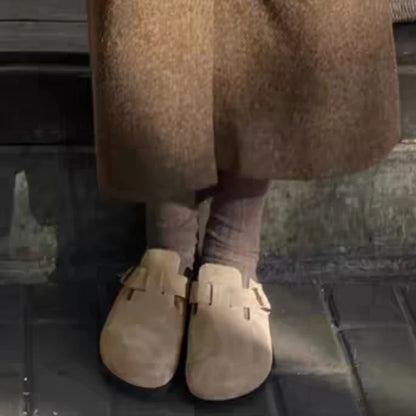 Stylish retro women’s shoes with soft soles, round toe, perfect for outdoor and beach wear