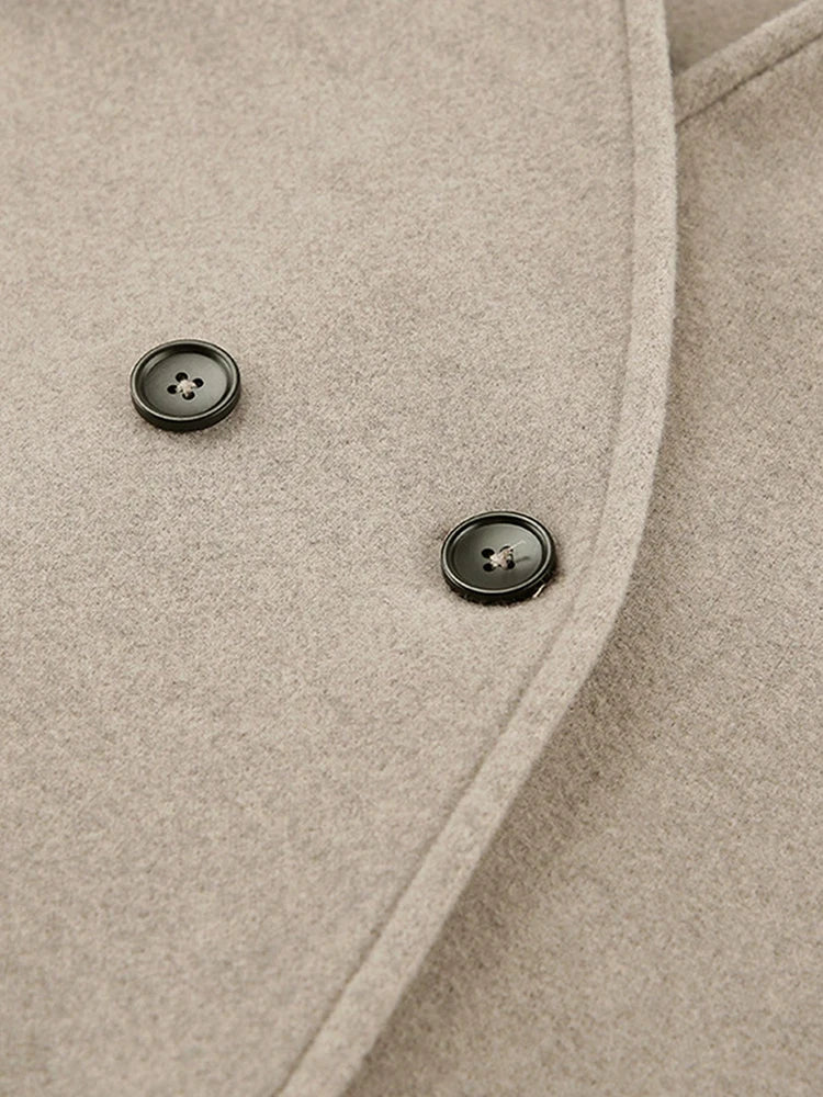 Stylish Women's Wool Coat Warm Autumn Winter Outerwear