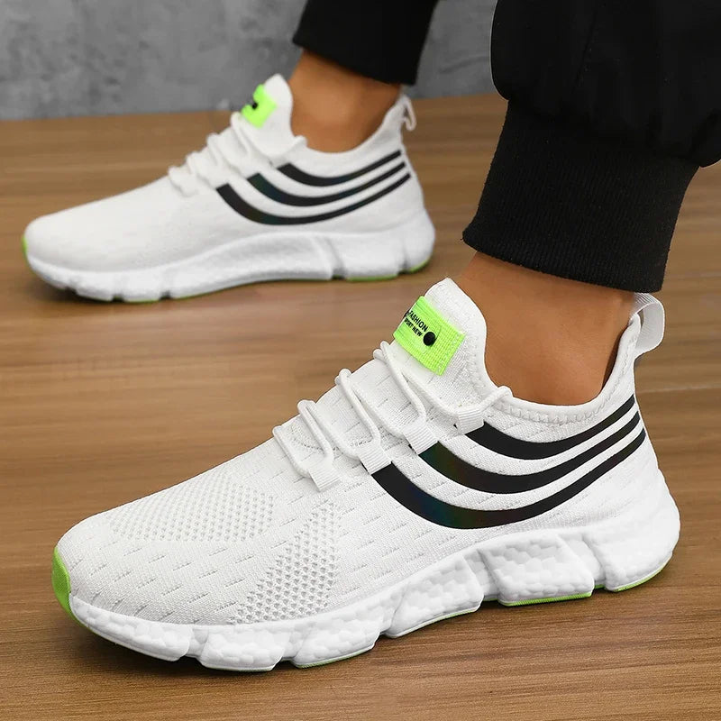 Lightweight breathable men sneakers running walking athletic shoes