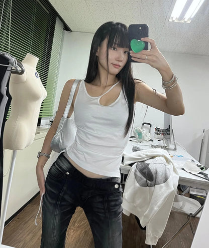 Vintage Low Waist Flare Jeans Korean Grunge Streetwear Denim