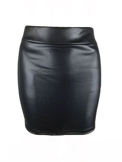 Women Summer High-Waist Mini Bodycon Skirt