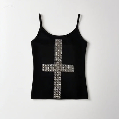 Gothic Punk Emo Crop Top – Y2K Harajuku Tee