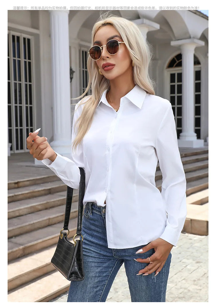 Women's Casual Long Sleeve Shirt Loose Fashion Top