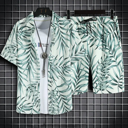 Men’s Hawaiian Beach Set – Quick Dry Summer Outfit