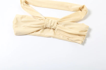 Weird Puss Patchwork 2-Piece Set – Backless Crop Top & Skirt