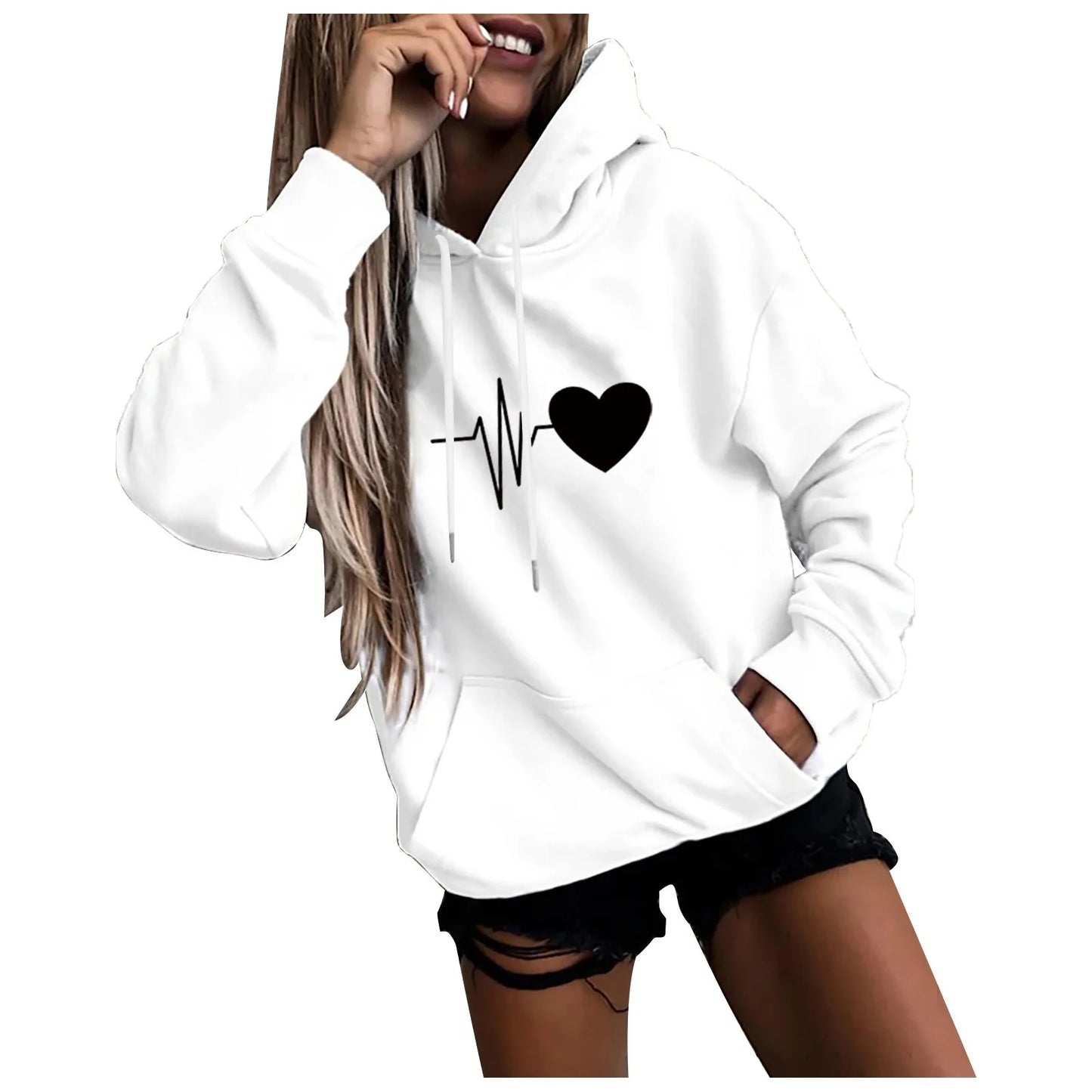 Casual Fun Print Women's Hoodie