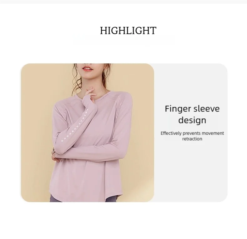 Women Yoga Shirt Quick-Dry Breathable Workout Activewear